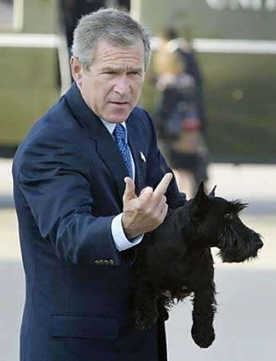 george bush finger flip[1]